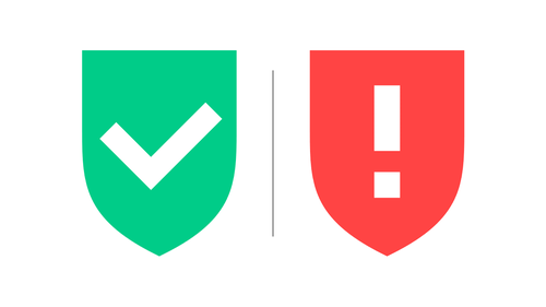 뉴스가드의 '초록색', '빨간색' 신뢰도 평가 아이콘