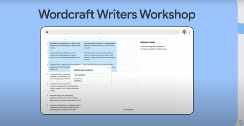 람다(LaMDA) 기반의 워드크래프트 툴(UI)