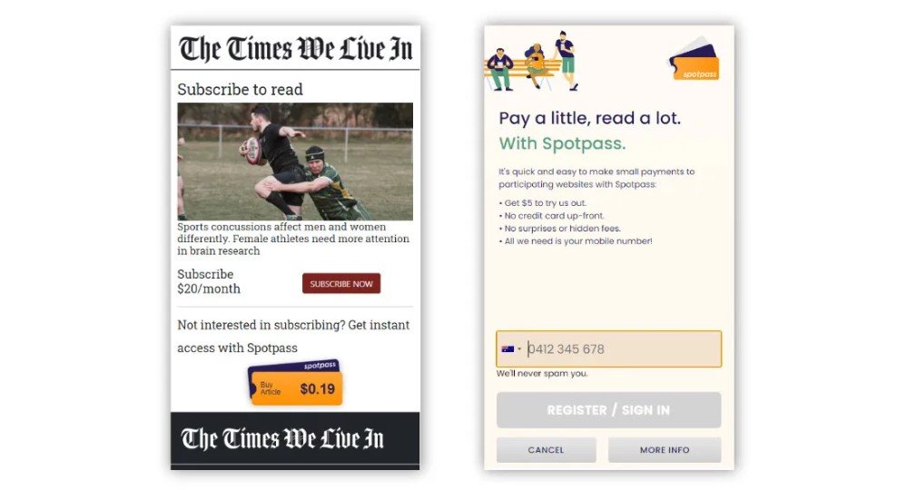 소액 결제가 적용된 결제 화면