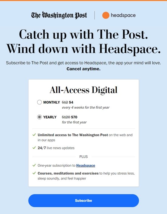 WaPo 헤드스페이스